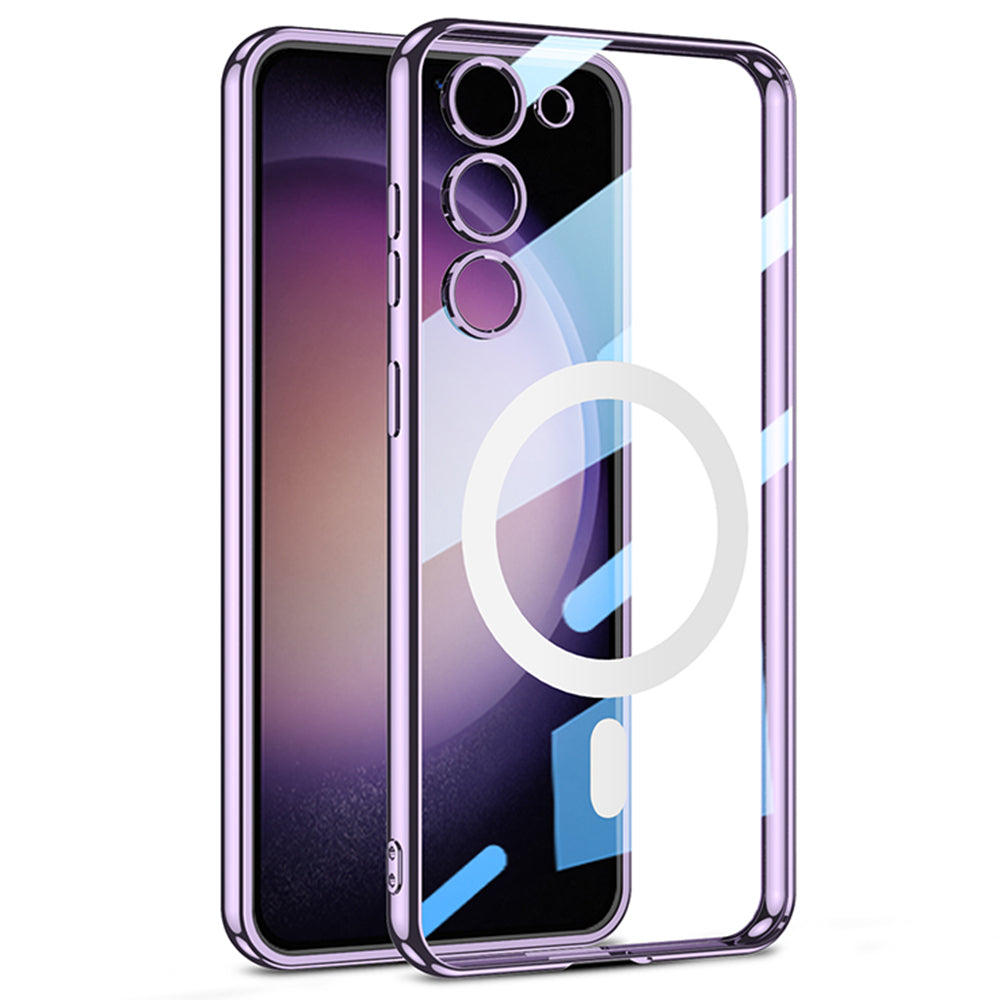 GKK Magnetic Case til Samsung Galaxy S23 Kompatibel med MagSafe Clear TPU galvanisering telefoncover GKK Magnetic Case til Samsung Galaxy S23 Kompatibel med MagSafe Clear TPU galvanisering telefoncover